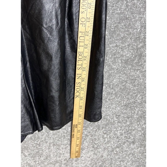 RED Saks Fifth Avenue Sleeveless Striped‎ Faux Leather Romper Womens Size Small - Picture 13 of 13